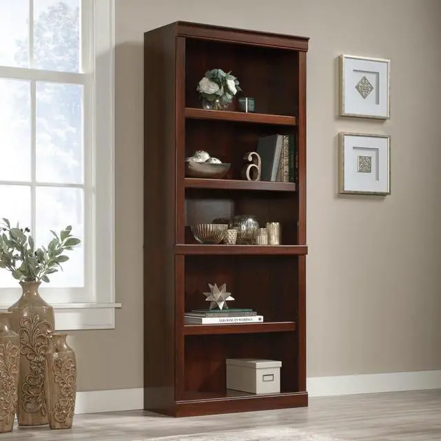 Main image of Realspace® 72"H 5-Shelf Bookcase, Mulled Cherry
