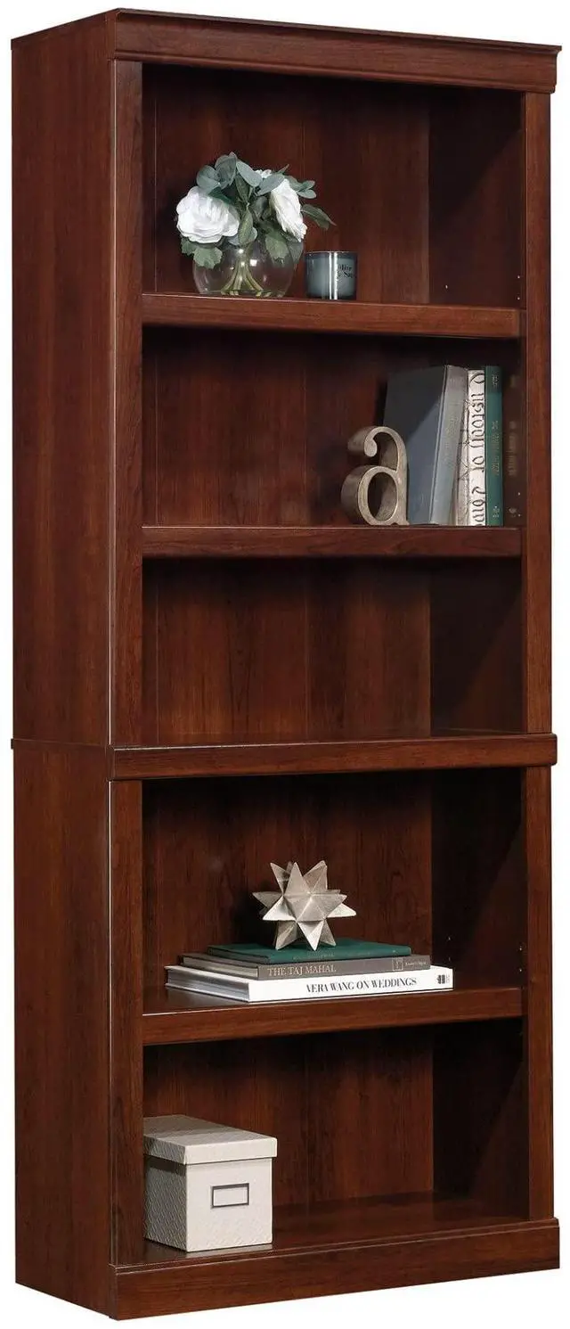 Alt view image 3 of 7 - Realspace® 72"H 5-Shelf Bookcase, Mulled Cherry