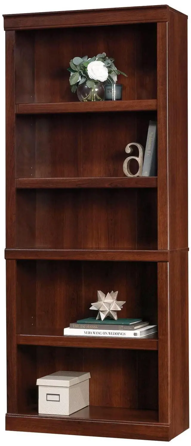 Alt view image 7 of 7 - Realspace® 72"H 5-Shelf Bookcase, Mulled Cherry
