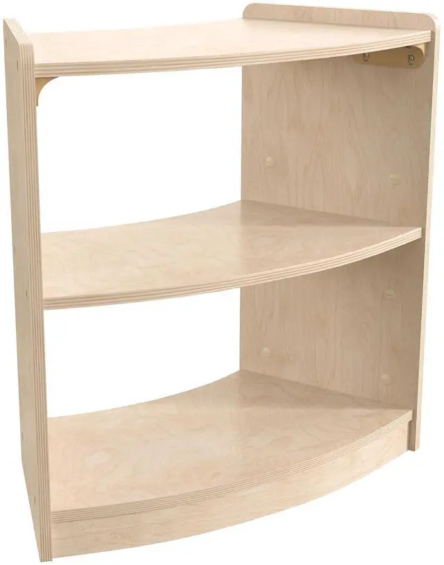 Alt view image 2 of 2 - Flash Furniture MK-KE24060-GG Natural 2 Tier Corner Shelf