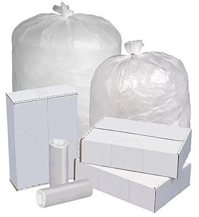 Alt view image 4 of 5 - Highmark™ Linear Low Density Can Liners, 1.5-mil, 60 Gallons, 38" x 58", Clear, Box Of 100