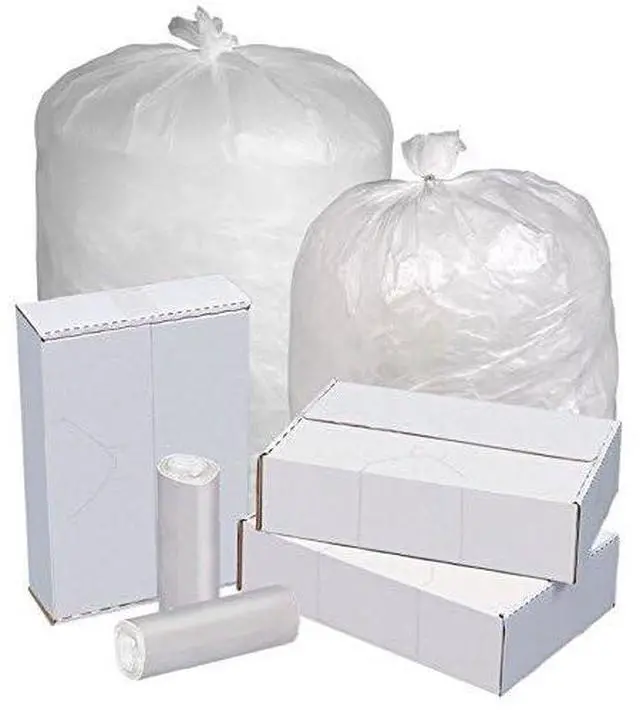 Alt view image 5 of 5 - Highmark™ Linear Low Density Can Liners, 1.5-mil, 60 Gallons, 38" x 58", Clear, Box Of 100