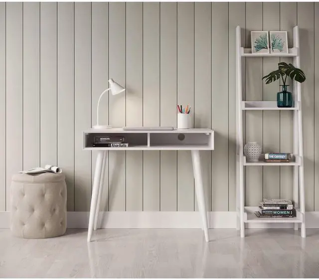 Alt view image 2 of 7 - Realspace® Lanzi 35"W Student Computer Desk, White