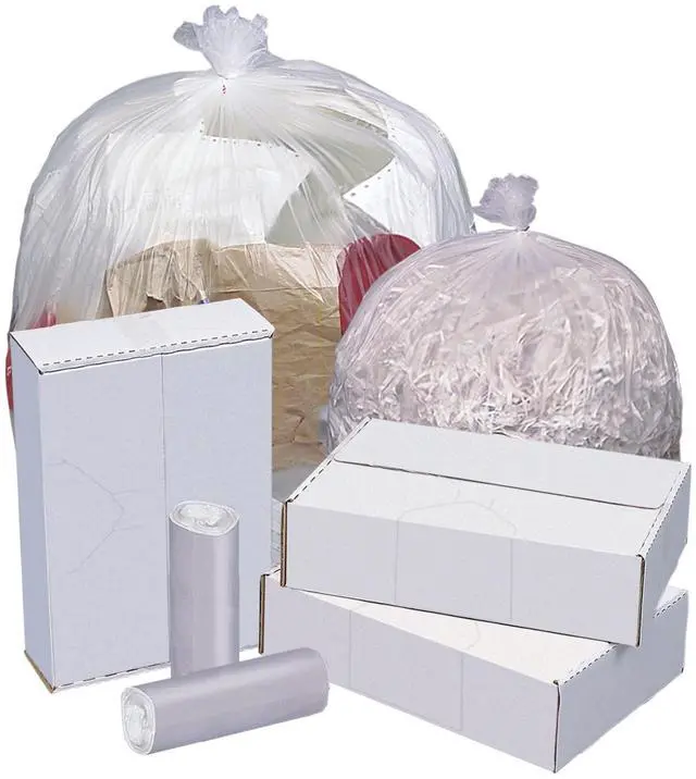 Alt view image 2 of 4 - Highmark High-Density Can Liners, 16 Mic, 33 Gallons, 33" x 40", Natural, Box Of 250