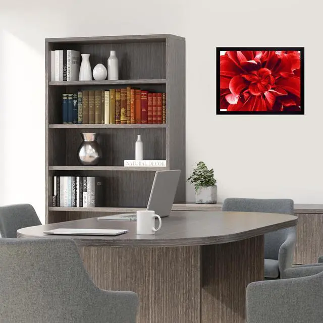Alt view image 10 of 11 - Lorell Wide Frame - 24" x 36" Frame Size - Rectangle - Wall Mountable - Horizontal, Vertical - 1 Each - Wood - Black