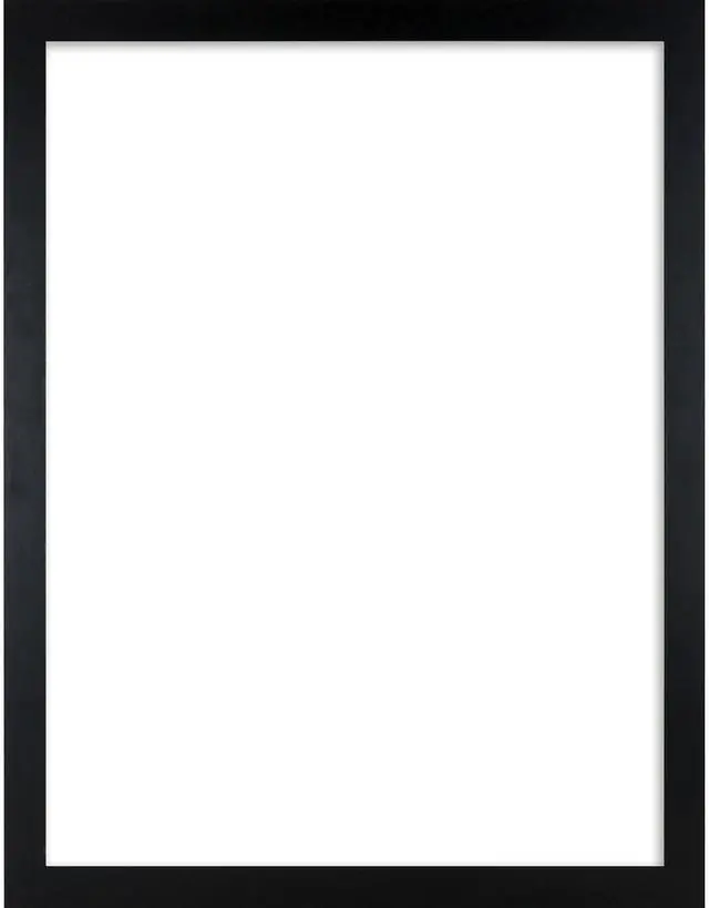 Alt view image 11 of 11 - Lorell Wide Frame - 24" x 36" Frame Size - Rectangle - Wall Mountable - Horizontal, Vertical - 1 Each - Wood - Black