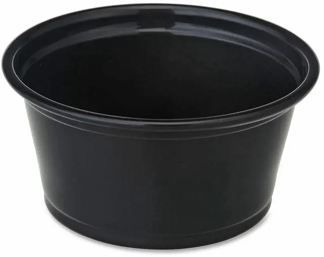 Alt view image 4 of 5 - Portion Cups 2oz. 50BG/CT Black