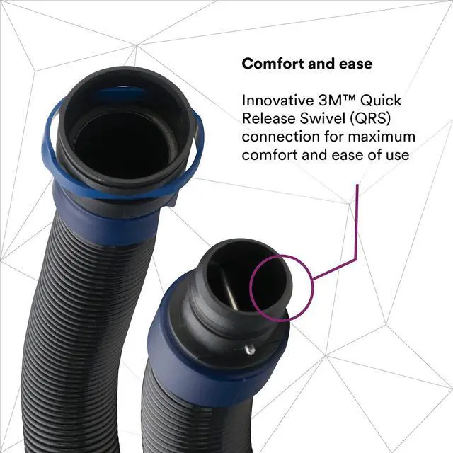 Alt view image 12 of 14 - 3M BT-30 100CFM Versaflo™ Length Adjusting Black Breathing Tube