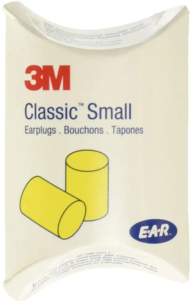 Alt view image 16 of 18 - Ear Classic Small Earplugs In Pillow Paks, Pvc Foam, Yellow, 200 Pairs