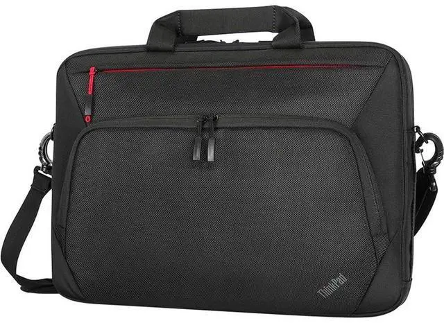 Alt view image 14 of 19 - Lenovo Essential Plus Carry Briefcase for 15.6" Laptop Black 4X41A30365
