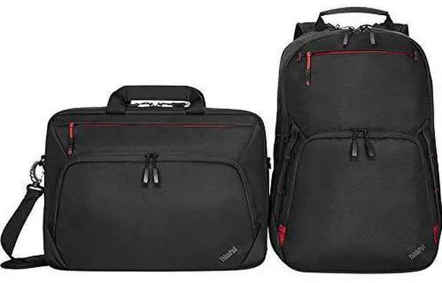 Alt view image 17 of 19 - Lenovo Essential Plus Carry Briefcase for 15.6" Laptop Black 4X41A30365
