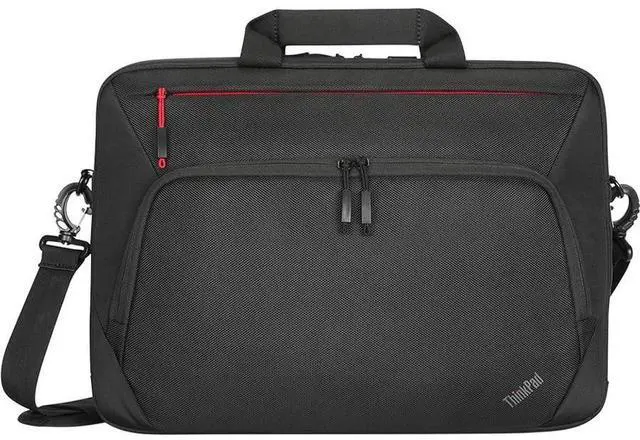 Alt view image 18 of 19 - Lenovo Essential Plus Carry Briefcase for 15.6" Laptop Black 4X41A30365