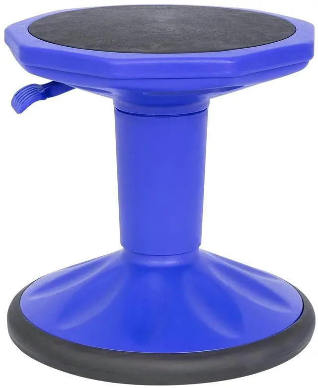 Alt view image 15 of 20 - Carter Adjustable Height Kids Flexible Active Stool for Classroom and Home with Non-Skid Bottom in Blue, 14" - 18" Seat Height