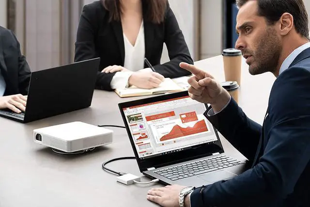 Alt view image 9 of 13 - Lenovo USB-C 3-in-1 Travel Hub, 4K HDMI, VGA, USB 3.0, Simple Plug and Play