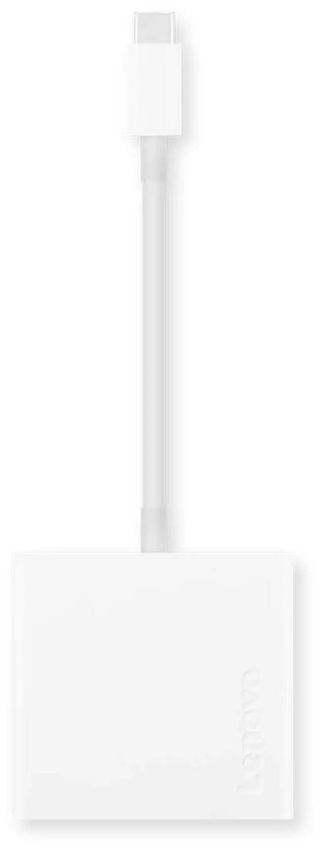Alt view image 10 of 13 - Lenovo USB-C 3-in-1 Travel Hub, 4K HDMI, VGA, USB 3.0, Simple Plug and Play