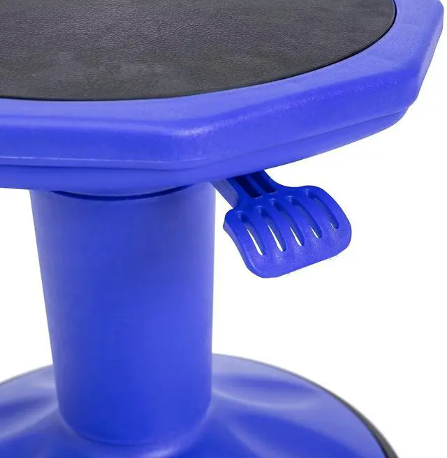 Alt view image 18 of 20 - Carter Adjustable Height Kids Flexible Active Stool for Classroom and Home with Non-Skid Bottom in Blue, 14" - 18" Seat Height