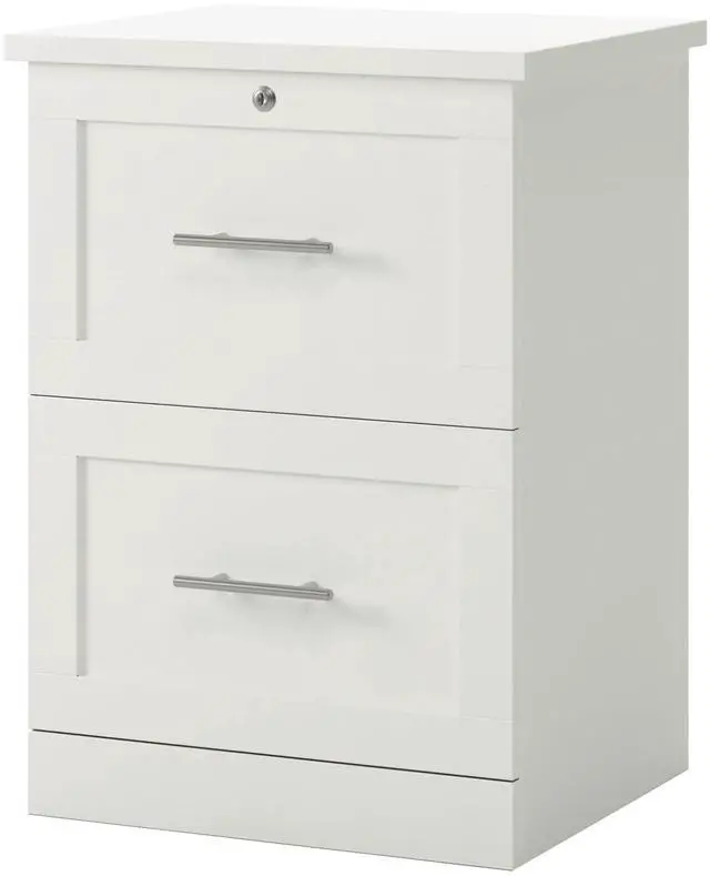 Alt view image 2 of 7 - Realspace® 17"D Vertical 2-Drawer File Cabinet, White