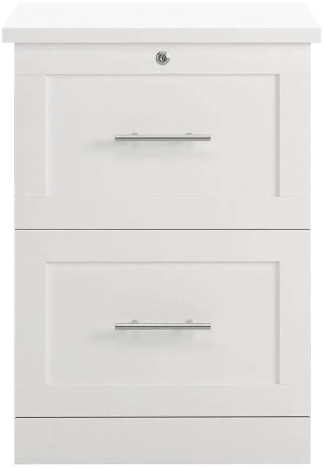 Alt view image 3 of 7 - Realspace® 17"D Vertical 2-Drawer File Cabinet, White
