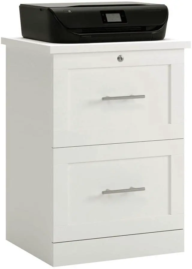Alt view image 4 of 7 - Realspace® 17"D Vertical 2-Drawer File Cabinet, White