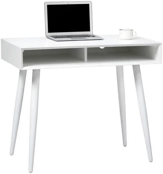 Alt view image 3 of 7 - Realspace® Lanzi 35"W Student Computer Desk, White