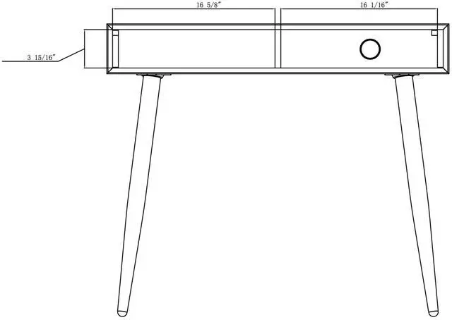 Alt view image 7 of 7 - Realspace® Lanzi 35"W Student Computer Desk, White