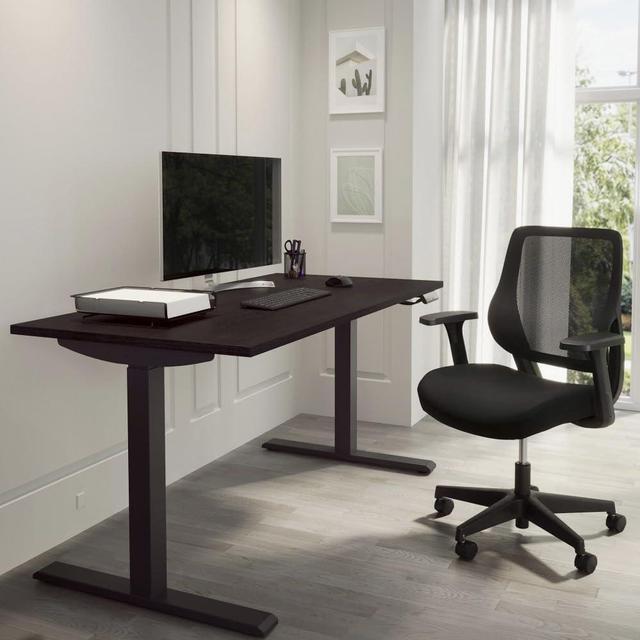 Main image of Realspace® Magellan Performance Electric 60"W Height-Adjustable Standing Desk, Espresso, BIFMA Compliant