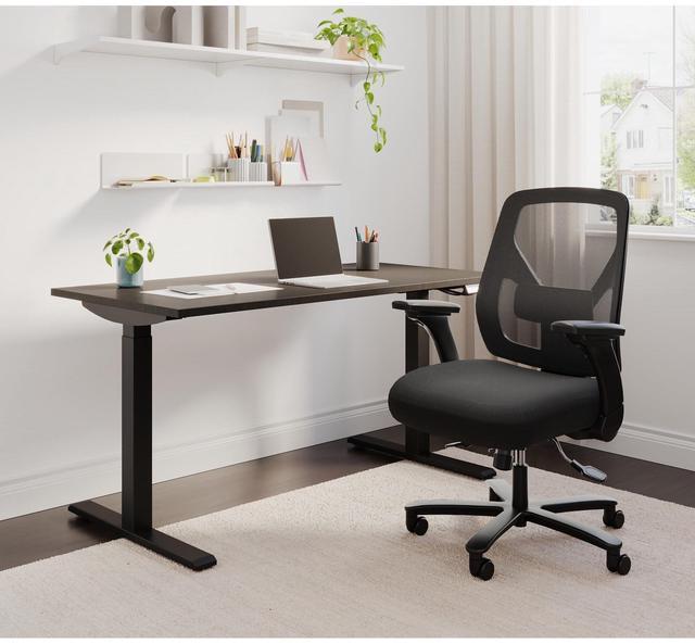 Alt view image 5 of 7 - Realspace® Magellan Performance Electric 60"W Height-Adjustable Standing Desk, Espresso, BIFMA Compliant