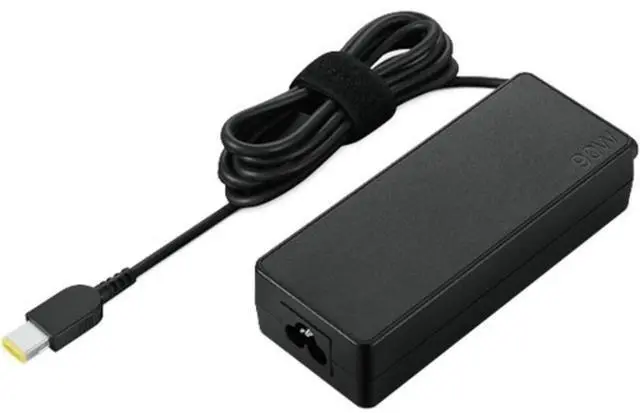 Alt view image 5 of 5 - Lenovo ThinkCentre 90W AC Adapter II (slim tip) - 90 W - 120 V AC, 230 V AC Input - Black