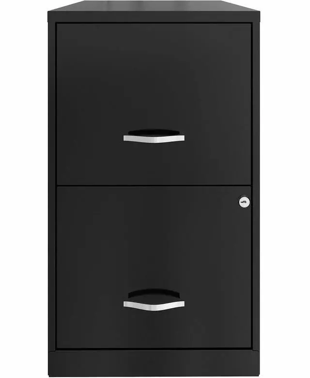 Alt view image 2 of 8 - Lorell 14341 18 Deep 2-Drawer File Cabinet, Black