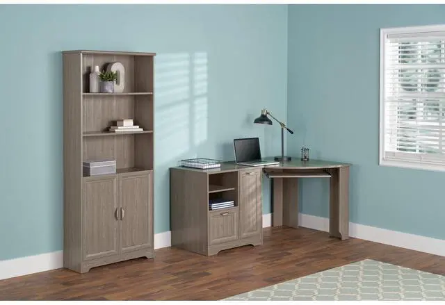 Alt view image 4 of 7 - Realspace® Magellan 60"W Corner Computer Desk, Gray