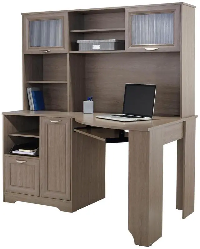 Alt view image 3 of 7 - Realspace® Magellan 60"W Corner Computer Desk, Gray