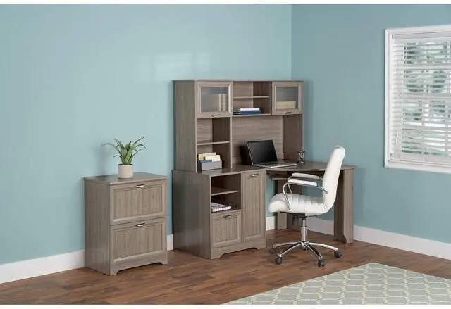Alt view image 7 of 7 - Realspace® Magellan 60"W Corner Computer Desk, Gray