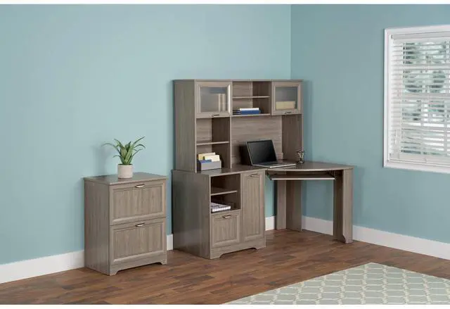 Alt view image 6 of 7 - Realspace® Magellan 60"W Corner Computer Desk, Gray