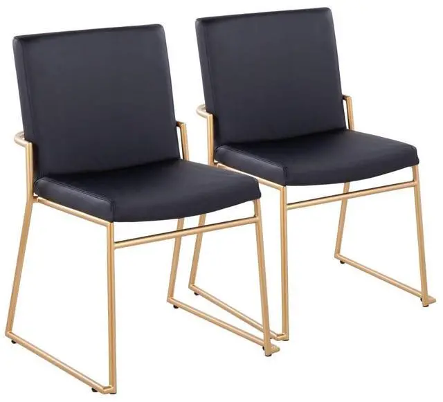 Main image of LumiSource Dutchess Dining Chair, Upholstered Dining Chairs, Contemporary Dining Chair, Kitchen Chairs for Dining Table, Dining Chairs Set of 2
