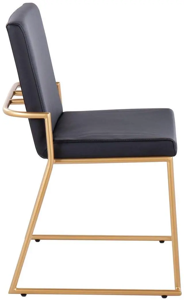 Alt view image 5 of 7 - LumiSource Dutchess Dining Chair, Upholstered Dining Chairs, Contemporary Dining Chair, Kitchen Chairs for Dining Table, Dining Chairs Set of 2