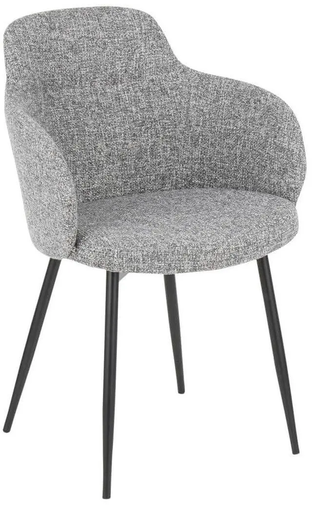 Main image of LumiSource Boyne Chair, Upholstered Dining Chairs, Industrial Dining Chair, Kitchen Chairs for Dining Table
