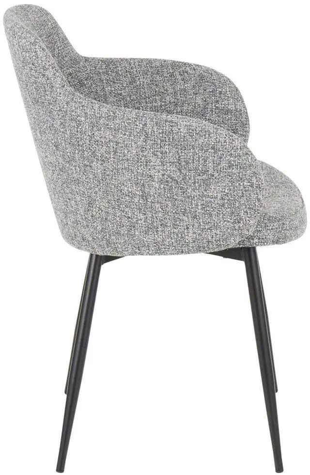Alt view image 3 of 7 - LumiSource Boyne Chair, Upholstered Dining Chairs, Industrial Dining Chair, Kitchen Chairs for Dining Table