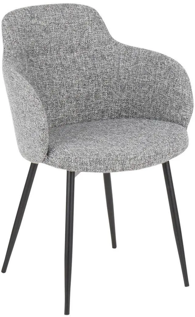 Alt view image 2 of 7 - LumiSource Boyne Chair, Upholstered Dining Chairs, Industrial Dining Chair, Kitchen Chairs for Dining Table