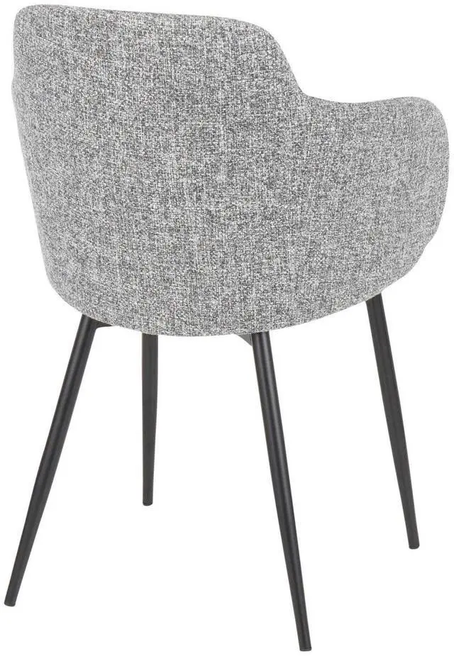 Alt view image 4 of 7 - LumiSource Boyne Chair, Upholstered Dining Chairs, Industrial Dining Chair, Kitchen Chairs for Dining Table