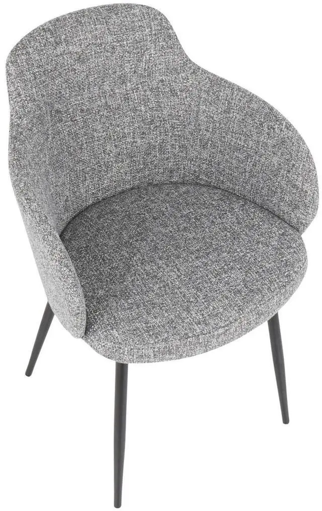 Alt view image 5 of 7 - LumiSource Boyne Chair, Upholstered Dining Chairs, Industrial Dining Chair, Kitchen Chairs for Dining Table