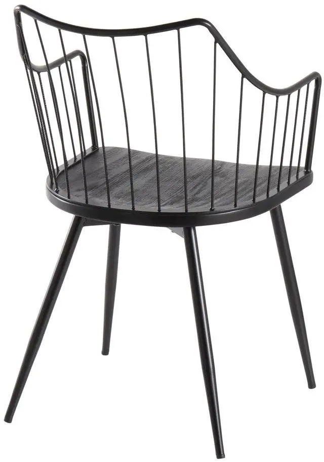 Alt view image 3 of 7 - LumiSource Winston Chair, Wood Dining Chairs, Farmhouse Dining Chair, Farmhouse Dining Chair, Kitchen Chairs for Dining Table