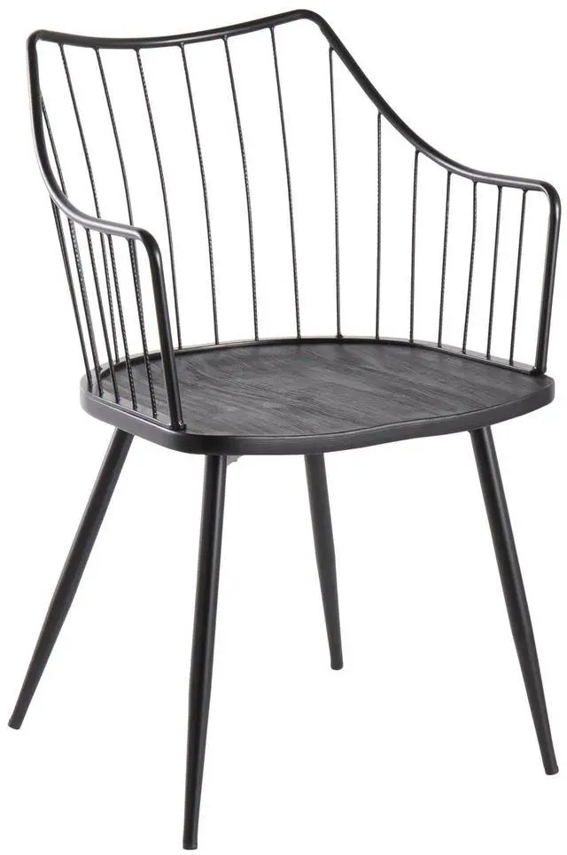Alt view image 2 of 7 - LumiSource Winston Chair, Wood Dining Chairs, Farmhouse Dining Chair, Farmhouse Dining Chair, Kitchen Chairs for Dining Table