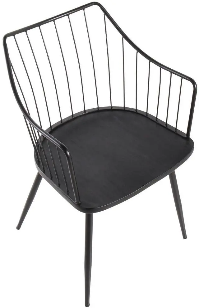 Alt view image 6 of 7 - LumiSource Winston Chair, Wood Dining Chairs, Farmhouse Dining Chair, Farmhouse Dining Chair, Kitchen Chairs for Dining Table