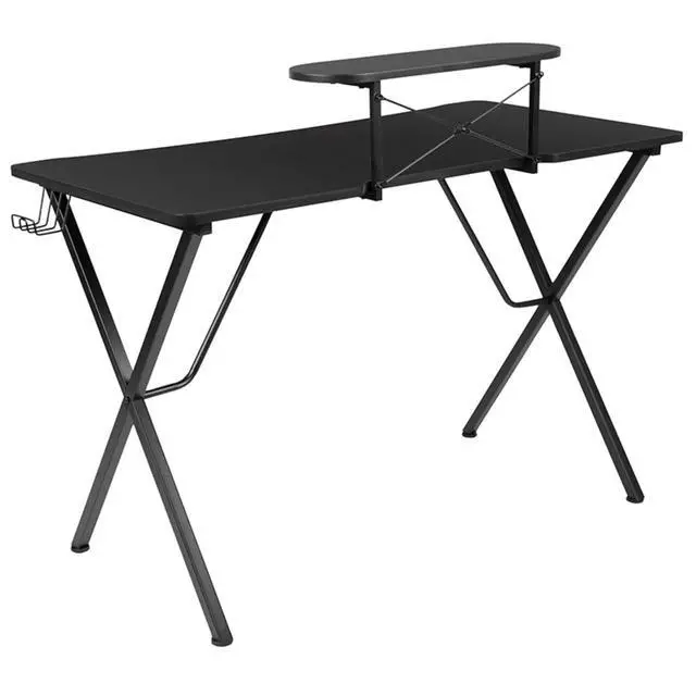 Alt view image 12 of 14 - Flash Furniture 52"W Table Desk Black (NAN-RS-G1031-BK-GG) NANRSG1031BK