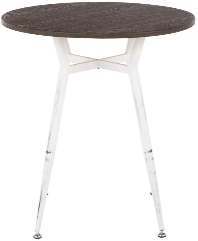 Alt view image 2 of 7 - LumiSource Clara Round Dinette Table, Dining Height Table, Small Dining Table for 4, Round Dinette Table, Kitchen Table