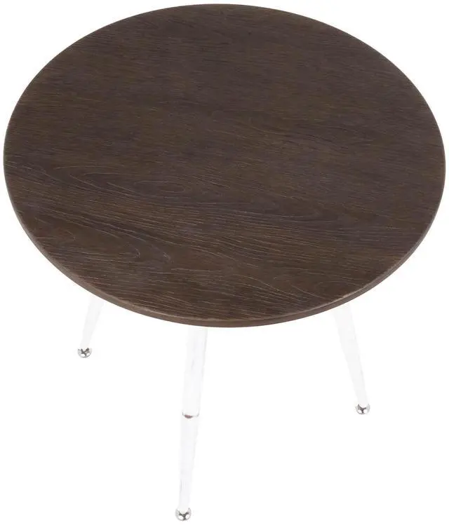 Alt view image 6 of 7 - LumiSource Clara Round Dinette Table, Dining Height Table, Small Dining Table for 4, Round Dinette Table, Kitchen Table