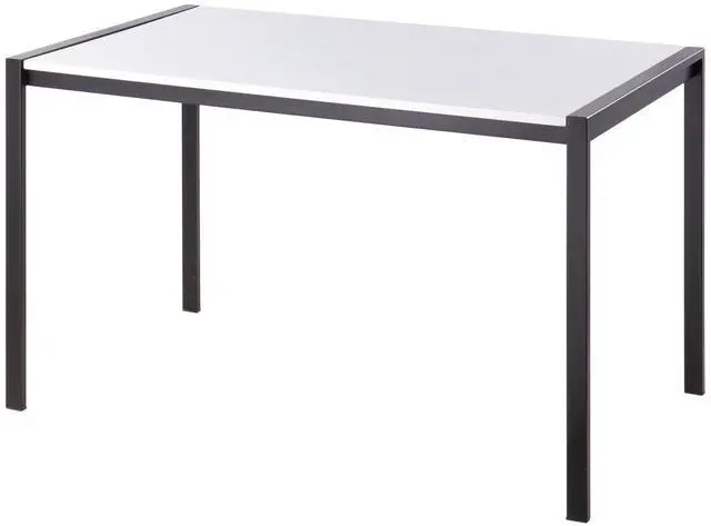 Alt view image 3 of 7 - LumiSource Fuji Dinette Table, Dining Height Table, Small Dining Table for 6, Rectangle Dinette Table, Kitchen Table