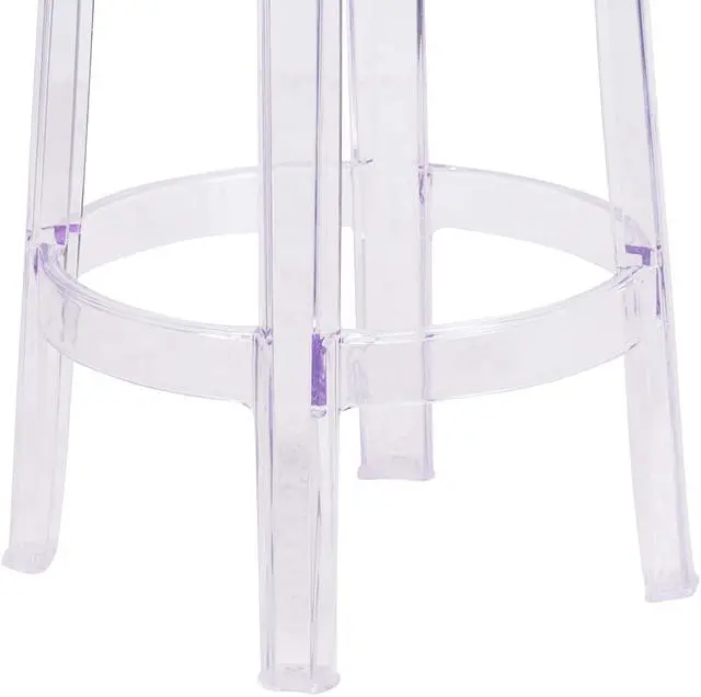 Alt view image 14 of 15 - 25.75'' High Transparent Counter Height Stool