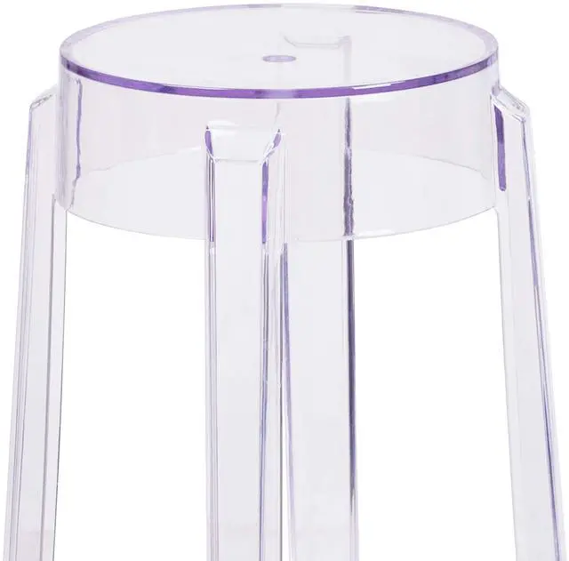 Alt view image 15 of 15 - 25.75'' High Transparent Counter Height Stool