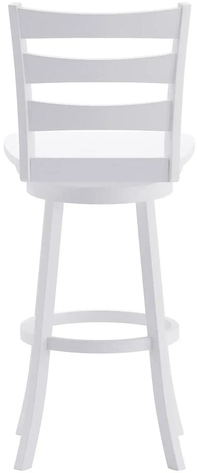 Alt view image 12 of 14 - Flash Furniture Liesel Classic Solid Wood Ladder Back Barstool Antique White Wash (ESUN31WS29WH)